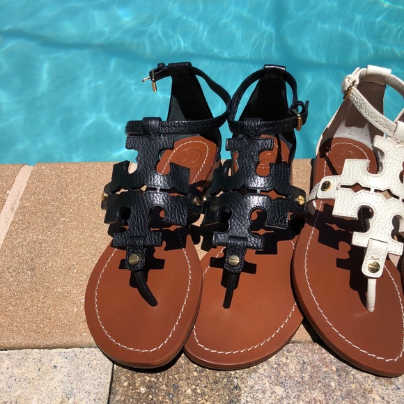 Tory Burch Phoebe Flat Thong Sandals - Picture 2 of 8